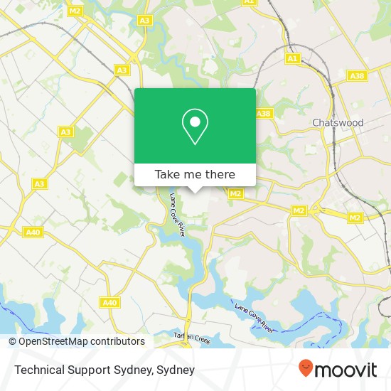 Technical Support Sydney map