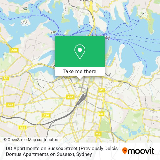 DD Apartments on Sussex Street (Previously Dulcis Domus Apartments on Sussex) map