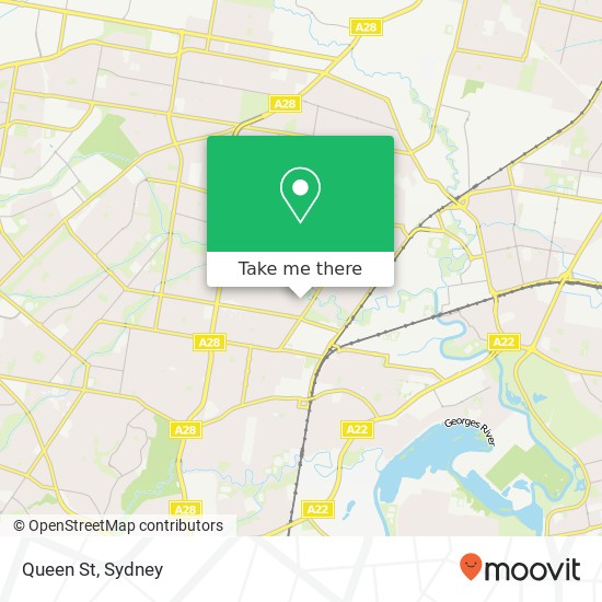 Queen St map