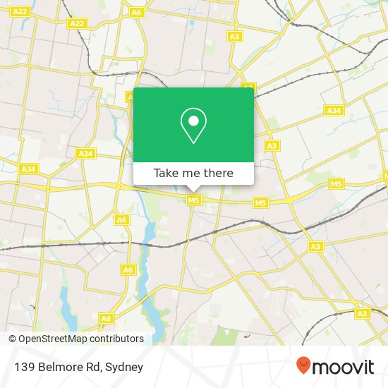 139 Belmore Rd map