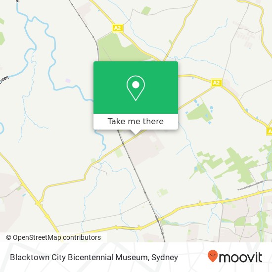 Mapa Blacktown City Bicentennial Museum