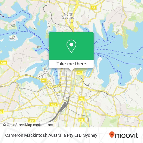 Cameron Mackintosh Australia Pty LTD map