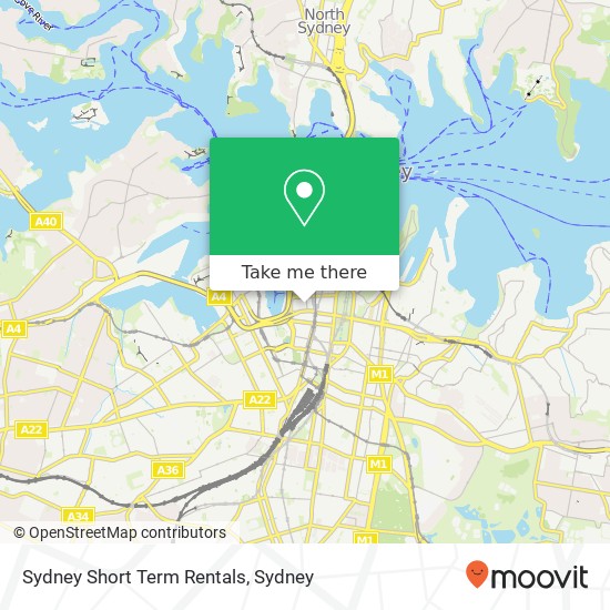 Sydney Short Term Rentals map