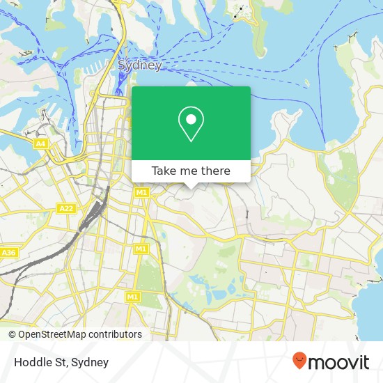 Hoddle St map