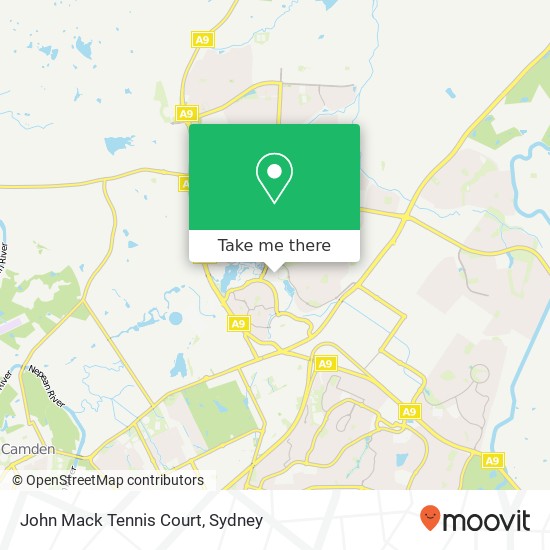 John Mack Tennis Court map