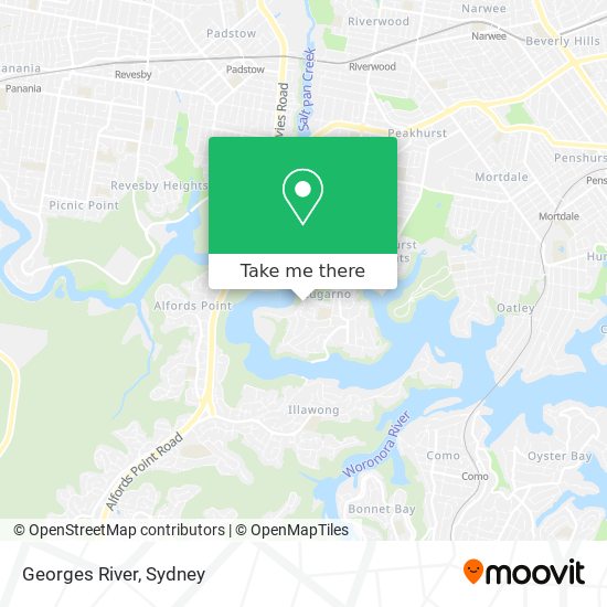 Georges River map