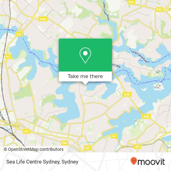 Mapa Sea Life Centre Sydney