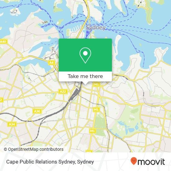 Mapa Cape Public Relations Sydney