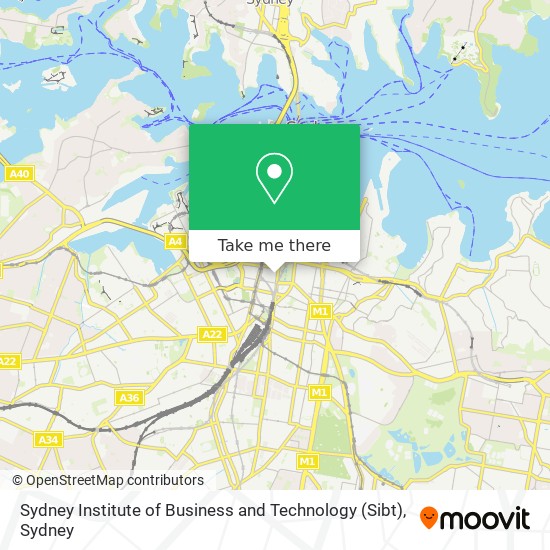 Sydney Institute of Business and Technology (Sibt) map