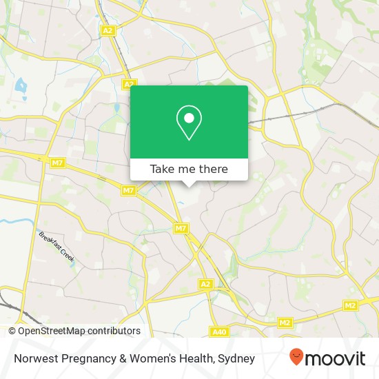 Norwest Pregnancy & Women's Health map