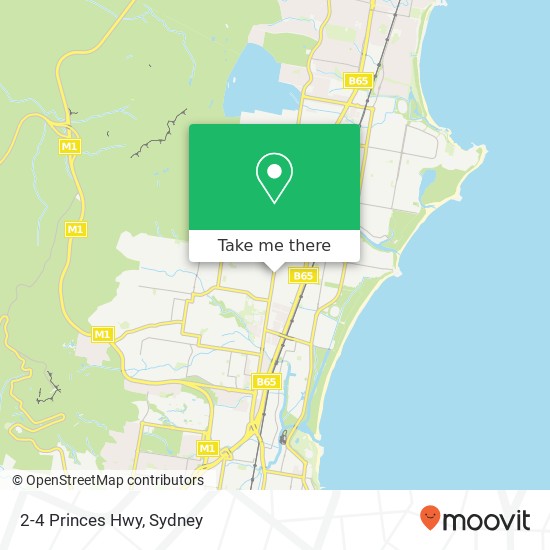 2-4 Princes Hwy map