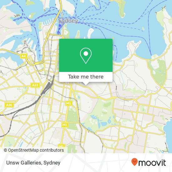 Unsw Galleries map