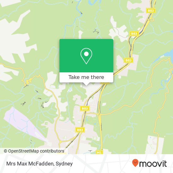 Mrs Max McFadden map