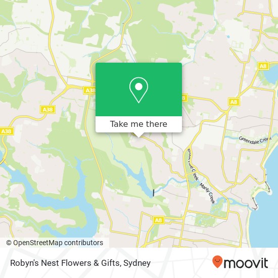 Robyn's Nest Flowers & Gifts map