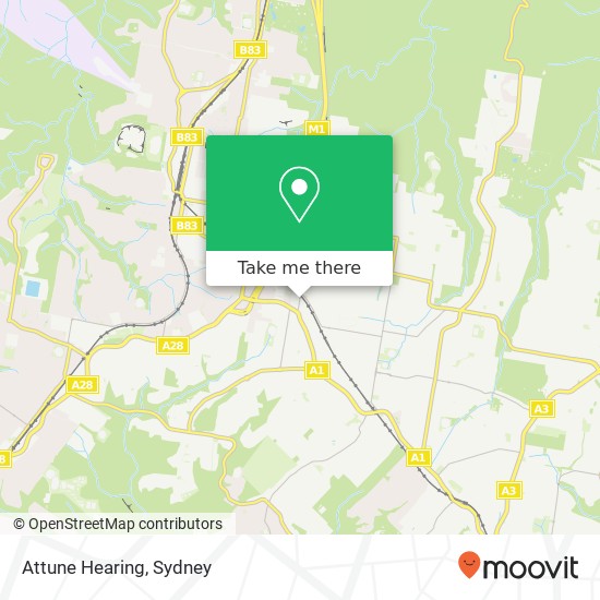 Attune Hearing map