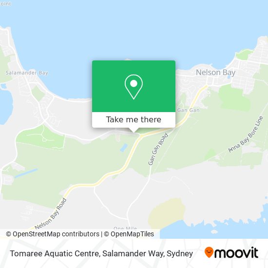 Tomaree Aquatic Centre, Salamander Way map