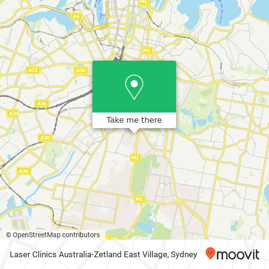 Laser Clinics Australia-Zetland East Village map