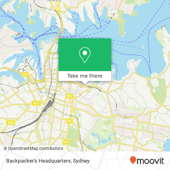 Backpacker's Headquarters map