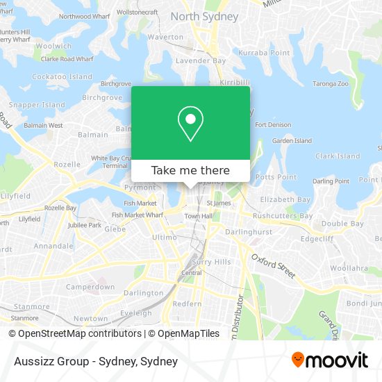 Aussizz Group - Sydney map