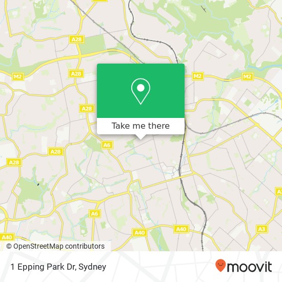 Mapa 1 Epping Park Dr