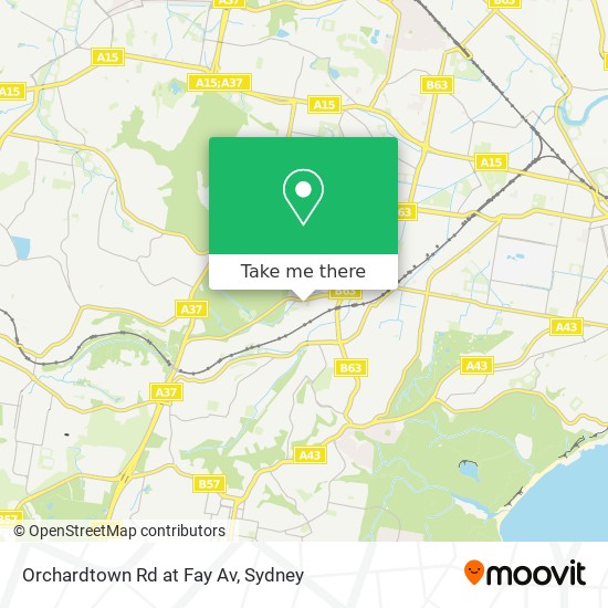 Orchardtown Rd at Fay Av map
