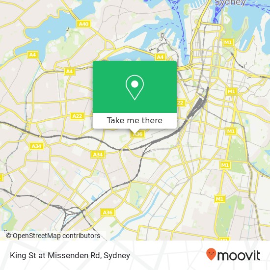 King St at Missenden Rd map