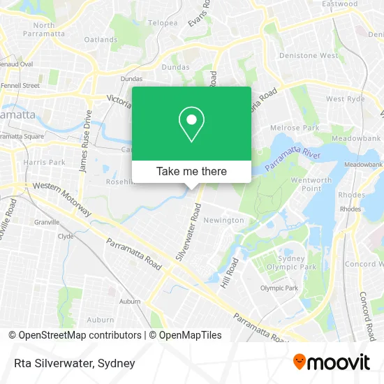 Mapa Rta Silverwater