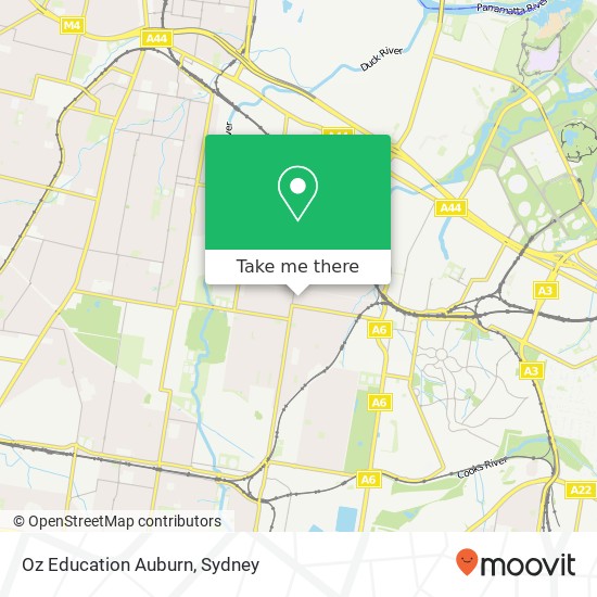 Oz Education Auburn map