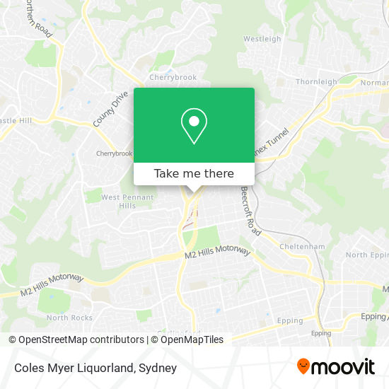 Coles Myer Liquorland map