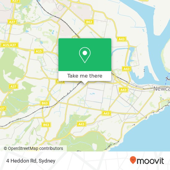 4 Heddon Rd map