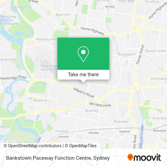Bankstown Paceway Function Centre map