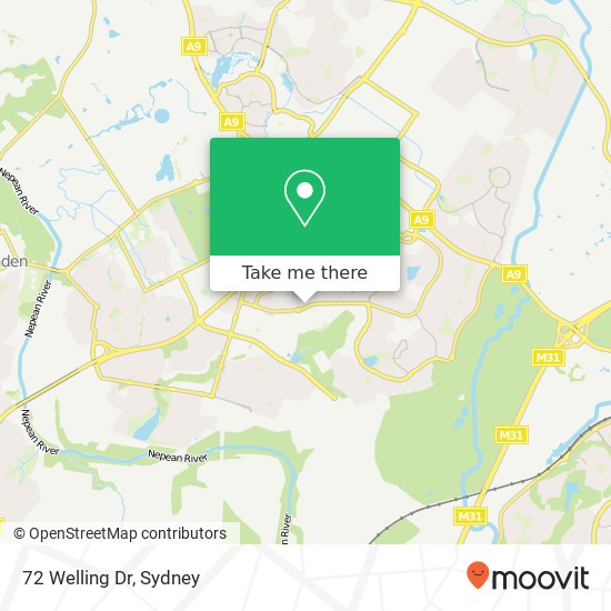 Mapa 72 Welling Dr