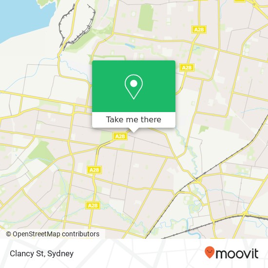 Mapa Clancy St