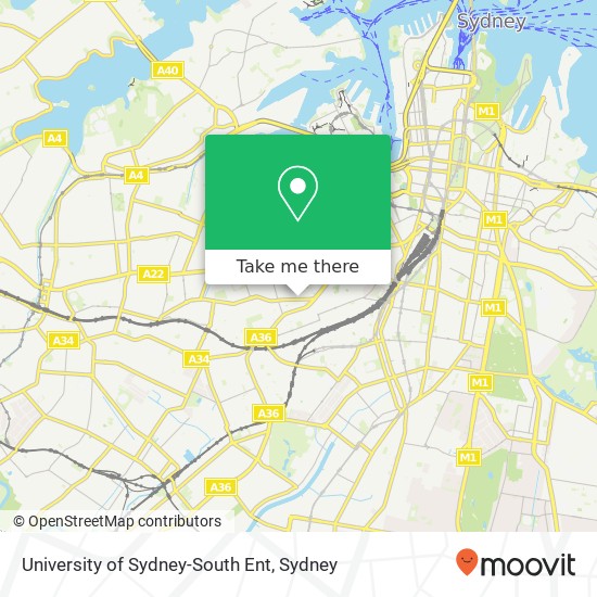 University of Sydney-South Ent map