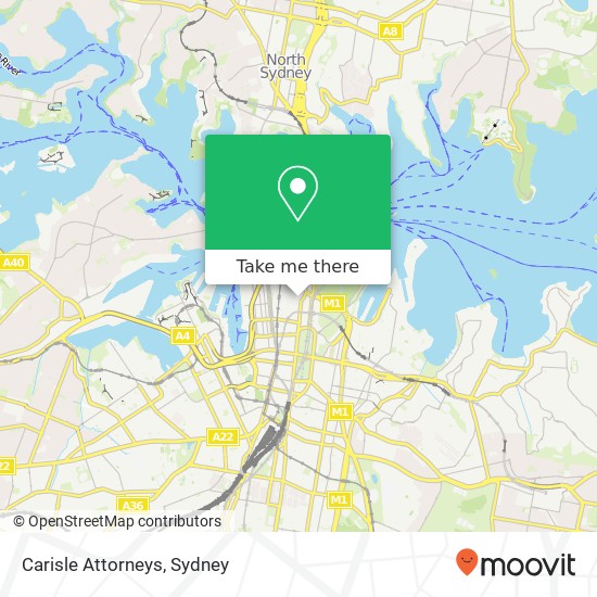 Carisle Attorneys map