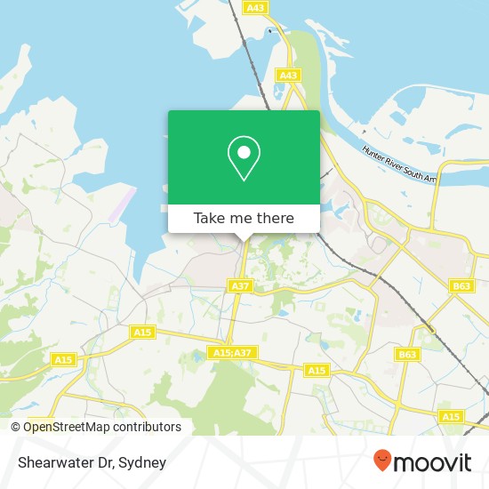 Shearwater Dr map