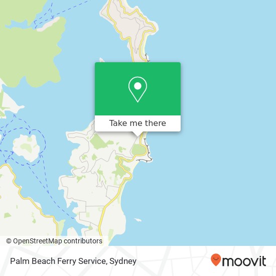 Palm Beach Ferry Service map