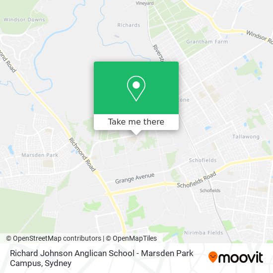 Richard Johnson Anglican School - Marsden Park Campus map