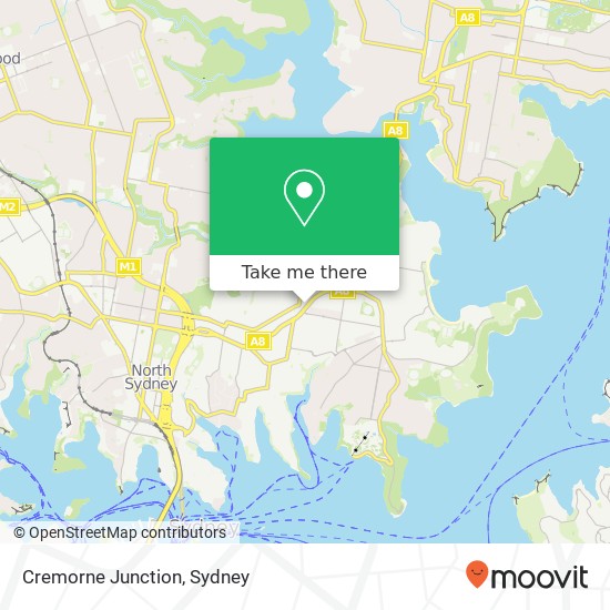 Cremorne Junction map