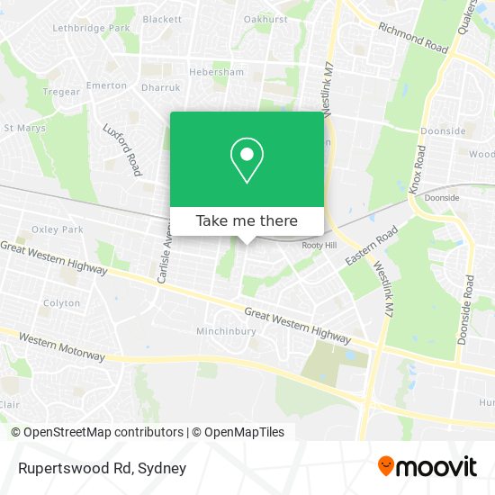 Rupertswood Rd map