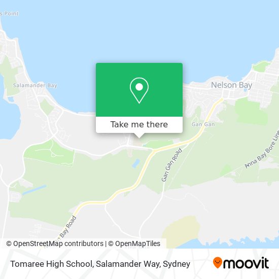 Tomaree High School, Salamander Way map
