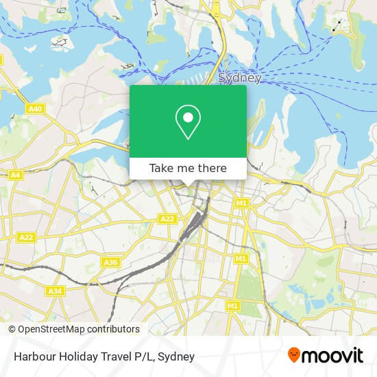 Harbour Holiday Travel P/L map
