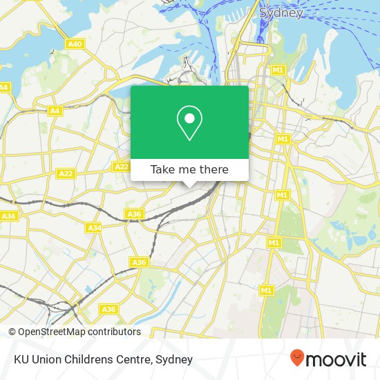 KU Union Childrens Centre map