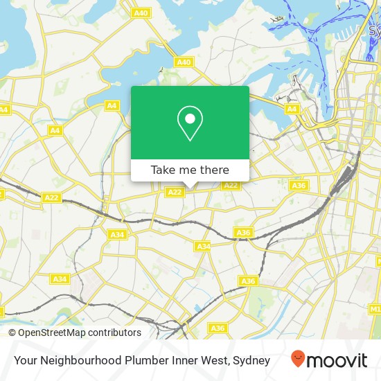 Mapa Your Neighbourhood Plumber Inner West