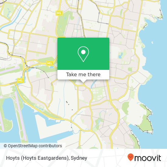 Hoyts (Hoyts Eastgardens) map