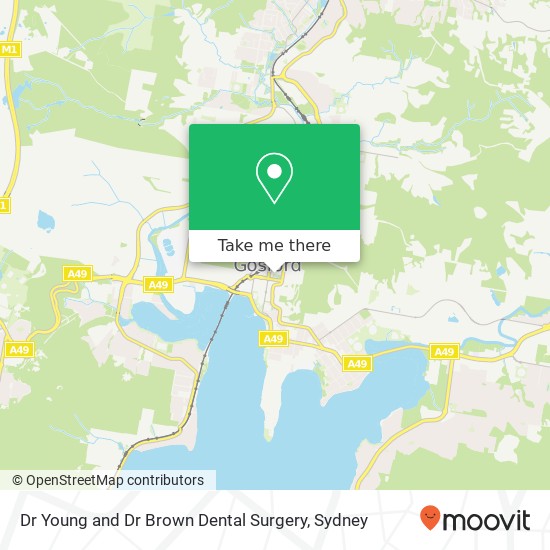 Dr Young and Dr Brown Dental Surgery map