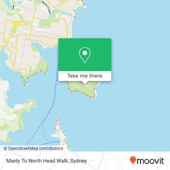 Manly To North Head Walk map