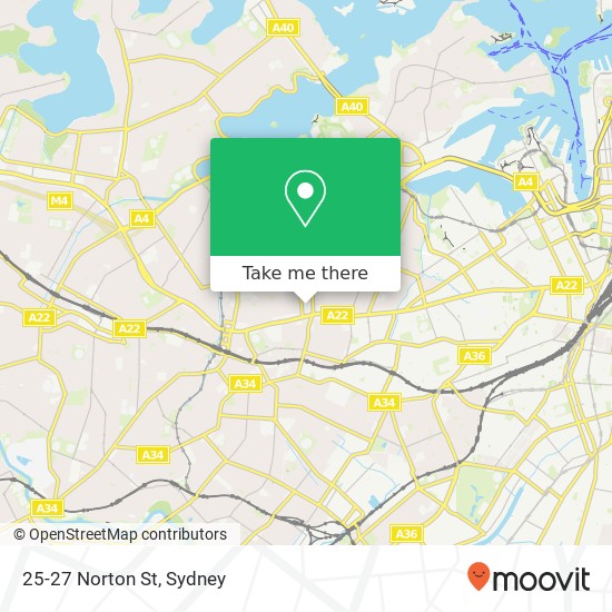 Mapa 25-27 Norton St