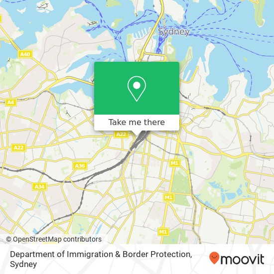 Mapa Department of Immigration & Border Protection