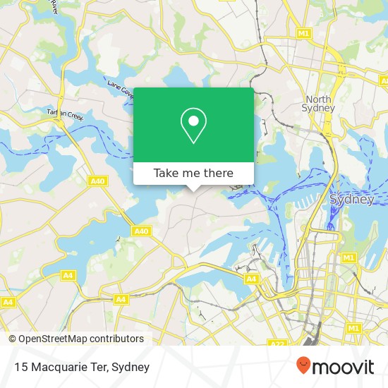 15 Macquarie Ter map